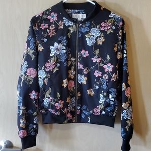 Floral Bomber Jacket